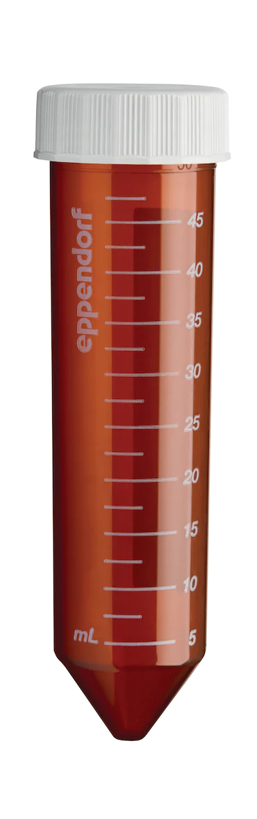 艾本德Eppendorf Conical Tubes, 50 mL, 無菌、無熱原, 無RNase和DNase, 無DNA, 琥珀色（光保護(hù)）, 200 個(gè) (8 包 × 25 個(gè))